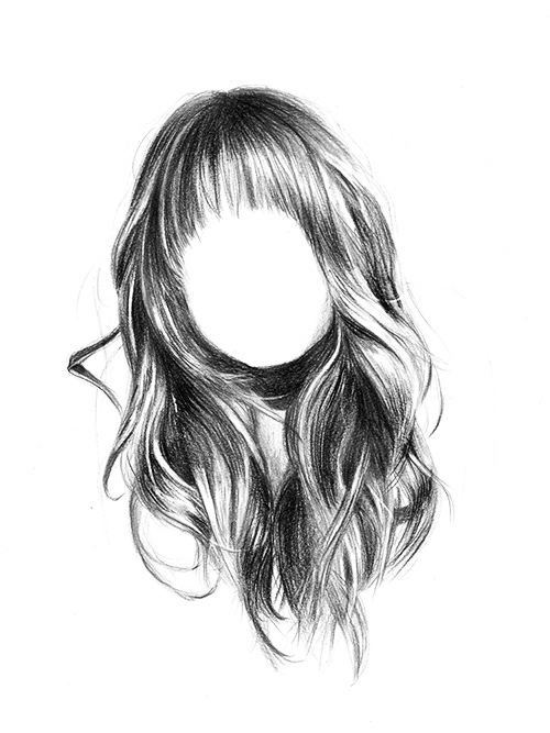 Drawing Realistic Hair - Step-by-Step - Illustration & Drawing Blog