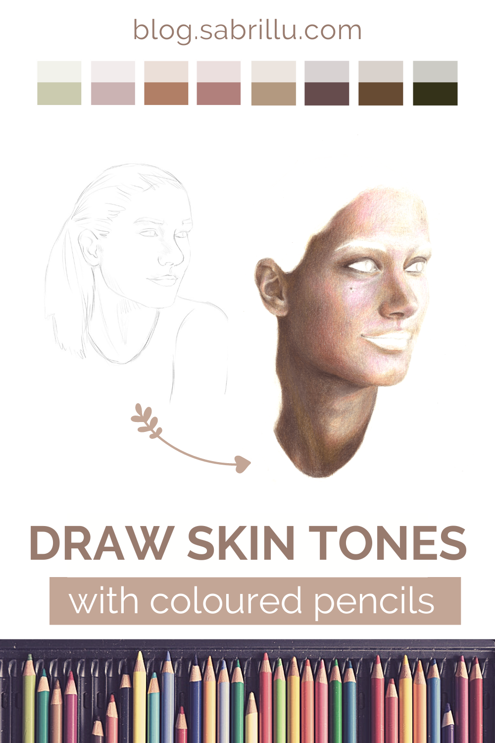 How to Draw Skin Tones with Coloured Pencils Illustration & Drawing Blog